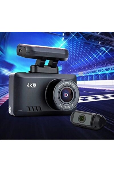 NO BRAND Cameră auto Dashcam 4K UHD Față Spate SD 64 GB 2024