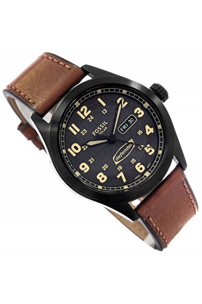Fossil Power Ceas bărbătesc Fossil Fs5975 Defender Solar cu curea bronz și ca...