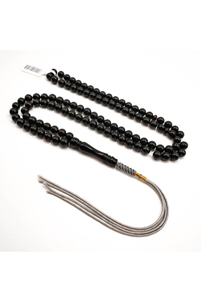 Generic Brand Natural Baltic Amber Rosary – 99 Beads 8mm Black Prayer Tasbih ...