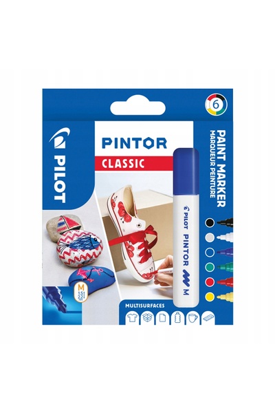 Pilotfish Markere Mazaki pentru țesături și îmbrăcăminte, 6 bucăți, Textile, ...