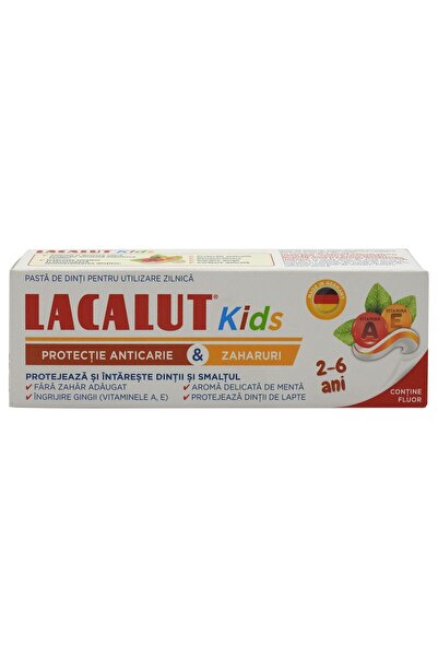 lacalut Паста за зъби, Лакалут, 55 мл, За деца 2-6 години
