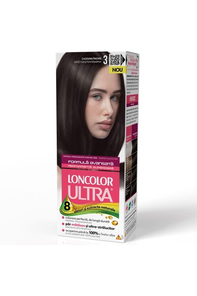 Loncolor Ultra Vopsea pentru Par, Loncolor Ultra, 3 Castaniu Inchis