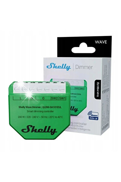 Shelly Becker Shelly Wave Dimmer 2025 - Dimmer Z-Wave cu 2 canale