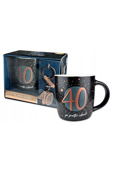 NO BRAND Cană + Breloc - O idee grozavă! Set pentru a 40-a aniversare, 40 de ...