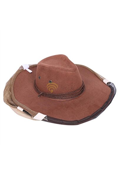 NO BRAND Pălărie de apicultor stil cowboy cu curele sub brațe pentru fermă