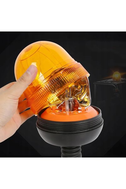 NO BRAND Lampă de avertizare portocalie Hoalte 12-24 V cu becuri ECE E8 R65