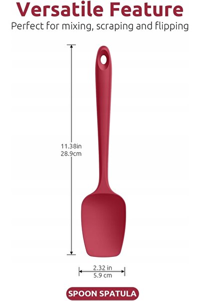 NO BRAND Set de spatule din silicon, 3 piese, rezistente la temperaturi de pâ...