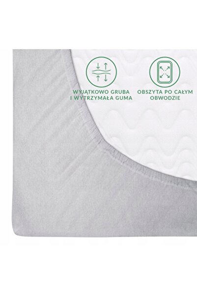 NO BRAND Cearșaf de flanelă cu elastic, călduros, 120x200, cenușiu
