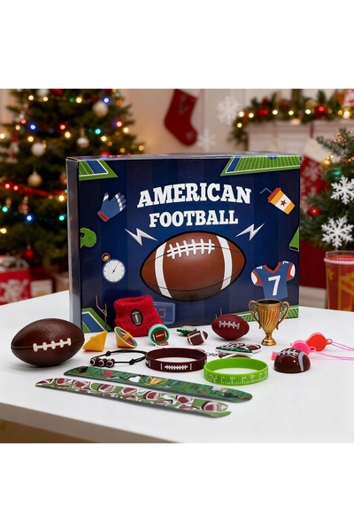 NO BRAND Accesorii Calendar de Advent Fotbal American 24 de zile de Crăciun
