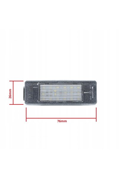 NO BRAND Ep34 einparts 2 bucăți lumină plăcuță de înmatriculare.