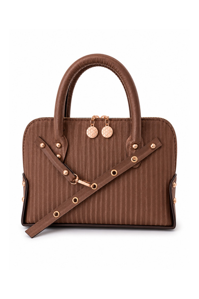 BagMolly Women's Strap Hand and Shoulder Bag 3 Sizes Brown