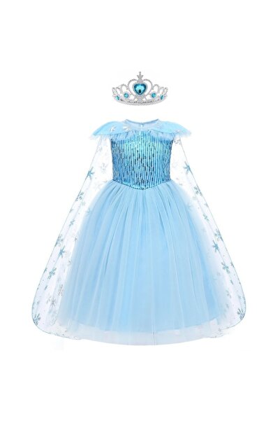 NO BRAND Rochie Costum Coroană Elsa Elza Islanda Bal de Țări Carnaval 140 146