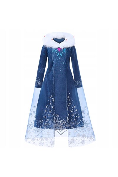 NO BRAND Rochie Costum Elsa Bal în mascat Islanda Carnaval 140 146