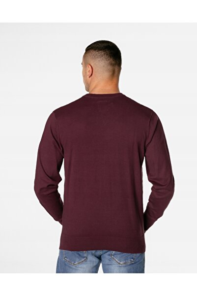 NO BRAND Pulover elegant slim pentru bărbați, uni, cu decolteu în V ascuțit, ...