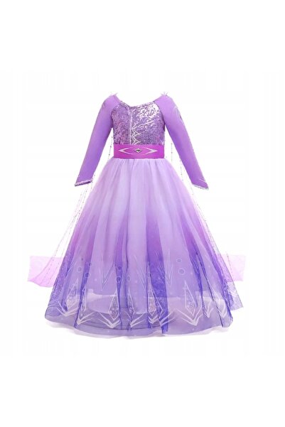 NO BRAND Rochie Costum Elsa Frozen pentru Bal, Carnaval 116 122
