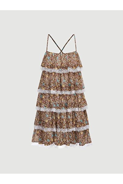 NO BRAND A08A006 Rochie Maro Flori Boho Volane Shein m