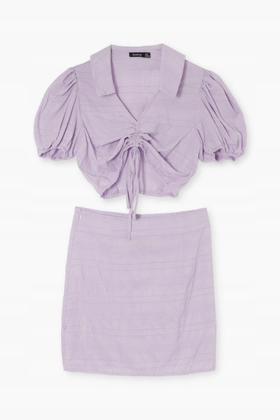 NO BRAND R16K006 Set lila fustă și top Boohoo 40