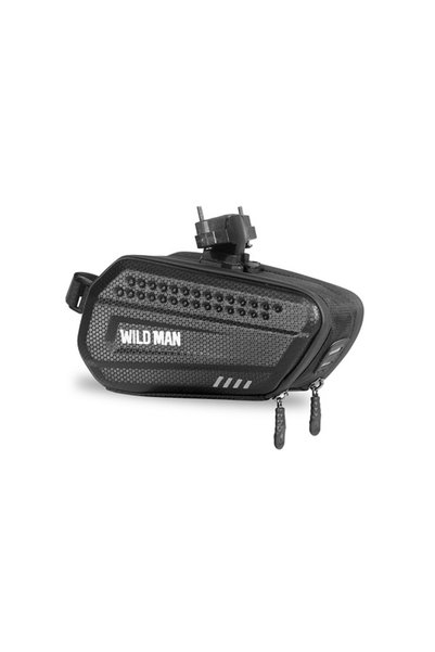 Wildman LES7 Geantă de șa impermeabilă pentru bicicletă 1.2L, Negru
