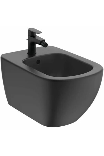İdeal Standard Tesi Negru Mat Bidet Suspendat pe Perete