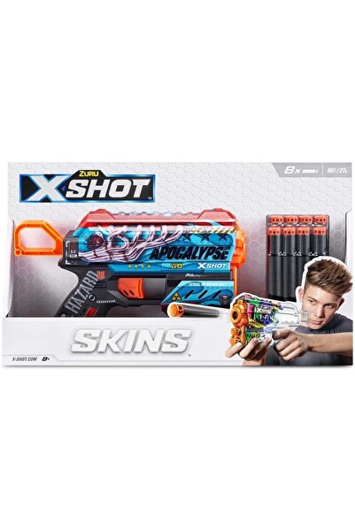 X-Shot Blaster X&minus;Shot Σχέδια Όπλου Flux με 8 φυσίγγια " # 44; Αποκάλυψη