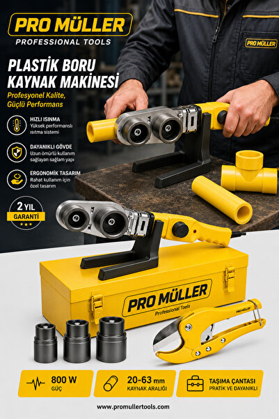 Pro Müller Alman Profesyonel Metal Mini Çantalı Pvc Plastik Boru Kaynak Makin...