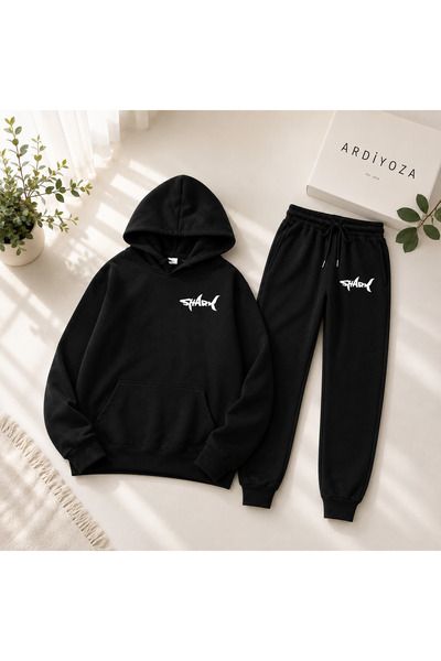 SILATU Shark Printed Tracksuit Sweat Suit (Sweat-Tracksuit)
