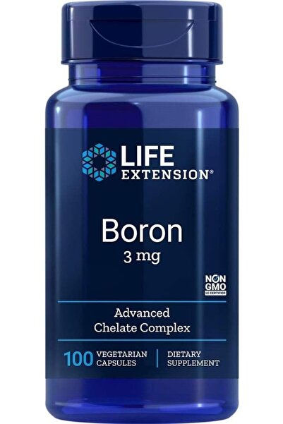 Life Extension Boron 3 mg 100 Capsules Usa Menşeii DaphneLabs