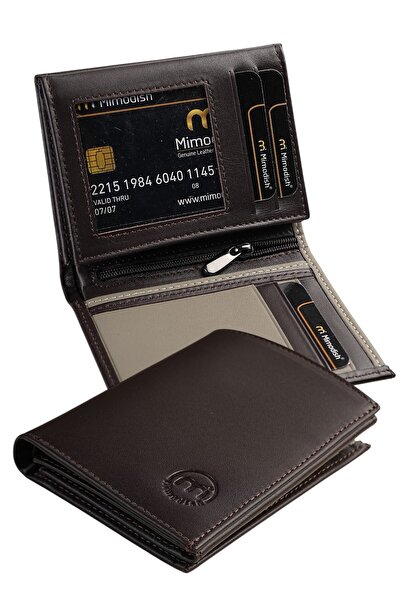 Mimodish Signature 1794 Genuine Leather Vertical Premium Minimal Men's Card H...