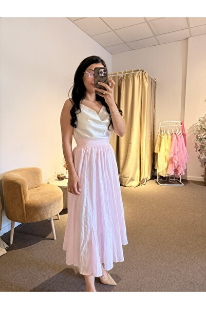 Alâ Butik Official Alâ Butik Beli Lastikli Maxi Etek