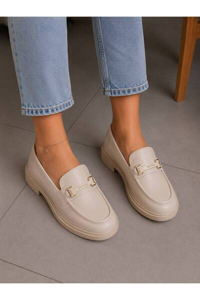 GOLDWALK Women's Round Toe Buckle Loafer Casual Shoes
