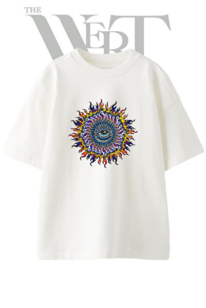 THEWERT Μπλουζάκι Tool Lateralus Design με στάμπα Unisex Λευκό Oversize