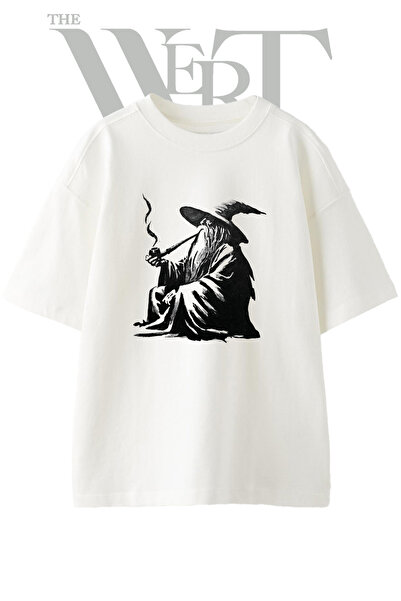 THEWERT Gandalf dizajn, unisex bela majica sa štampanjem, veće veličine