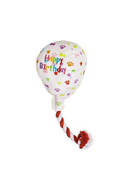 OEM Jucărie pentru câini, Balon "Happy Birthday" cu Sfoară și Efecte Sonore 1...