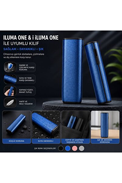Zigver ıqos ıluma one uyumlu kılıf shineblue(terrea ile çalışan cihaza uygundur)