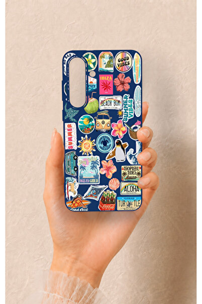 Vip Case Samsung S25Fe Uyumlu Summer Vibes Desenli Silikon Kılıf