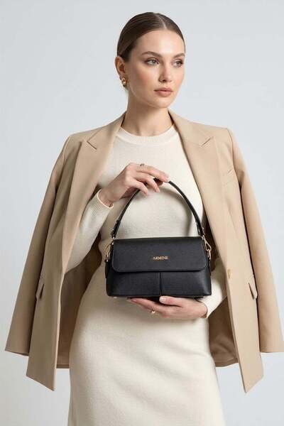 Armine 347-26Y Women's Shoulder Bag Black