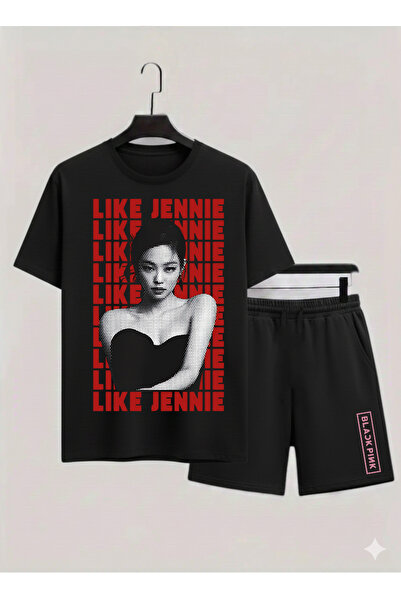 MAGORS Jennie from Blackpink K-Pop Printed Cotton Short Sleeved Children's Ts...