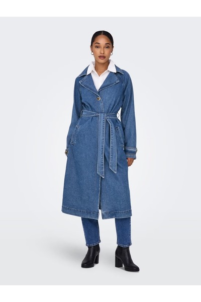 Only & Sons Onlmalou Belted Trench Dnm Gua Noos