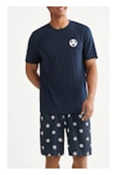 OEM Pijama barbati, tricou, pantaloni scurti, S