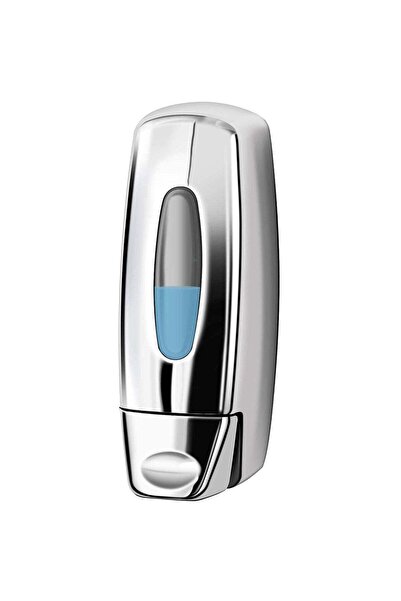 Duravel Wall-Mounted Liquid Soap Dispenser, Chrome Silver, Manual Push Button