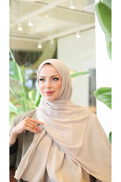 YILDIZ SCARFS شال قطني من لييا - بيج