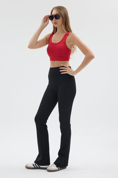Pavotti Women's High-Waist Shaping Flared Leggings