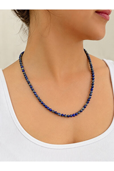 best bioenerji taş terapi Lapis lazuli 4 milim kolye 45 cm