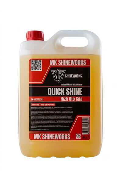 MK SHINEWORKS QUICKSHINE Seramik Katkılı Hızlı Cila Wax Nano Boya Koruma Isla...