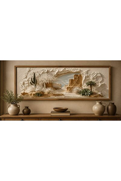 Tuba Decor Tek Parça Gerçek Ahşap Yatay Panorama