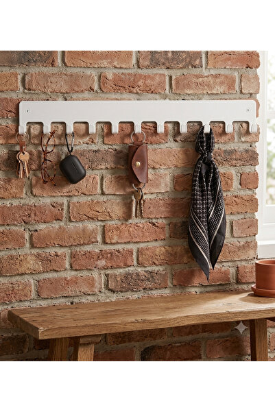 LUNOART 10-Hook Metal Hanger Rack – Black Multi-Purpose Door Back & Closet Or...