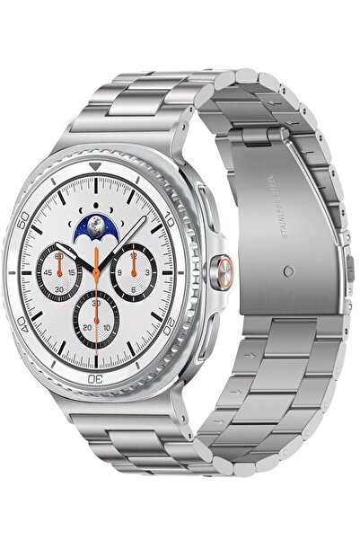 TEKNETSTORE Samsung Galaxy Watch9 44mm ve 40mm Uyumlu Paslanmaz Çelik Baklalı...