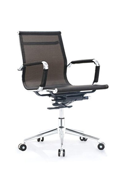 Fatio Ergonomic Office Chair | Steel Chrome Armrest & Chrome Base Office Chair