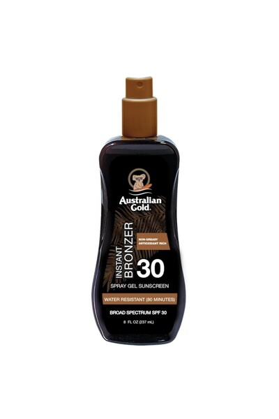 Australian Gold Spray Gel Protecție Solară Bronzant Instant SPF 30 237 ml