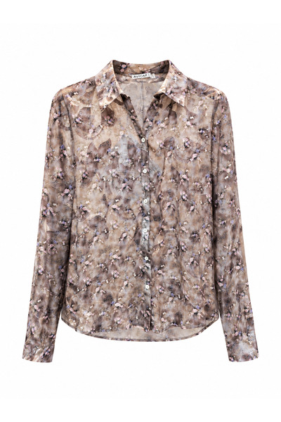 alweshah alahmar Women's Transparent Shirt